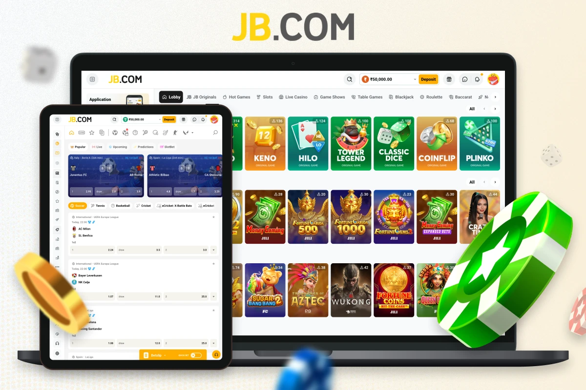 JB Casino: Crypto Casino & Betting on Popular Sports in India